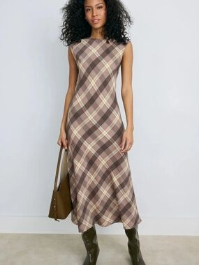ARGENT 100% SILK MINIMAL BIAS DRESS SIZE S MSRP $475